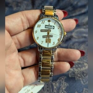 Kate Spade Two Tone Mani Pedi Sign Watch